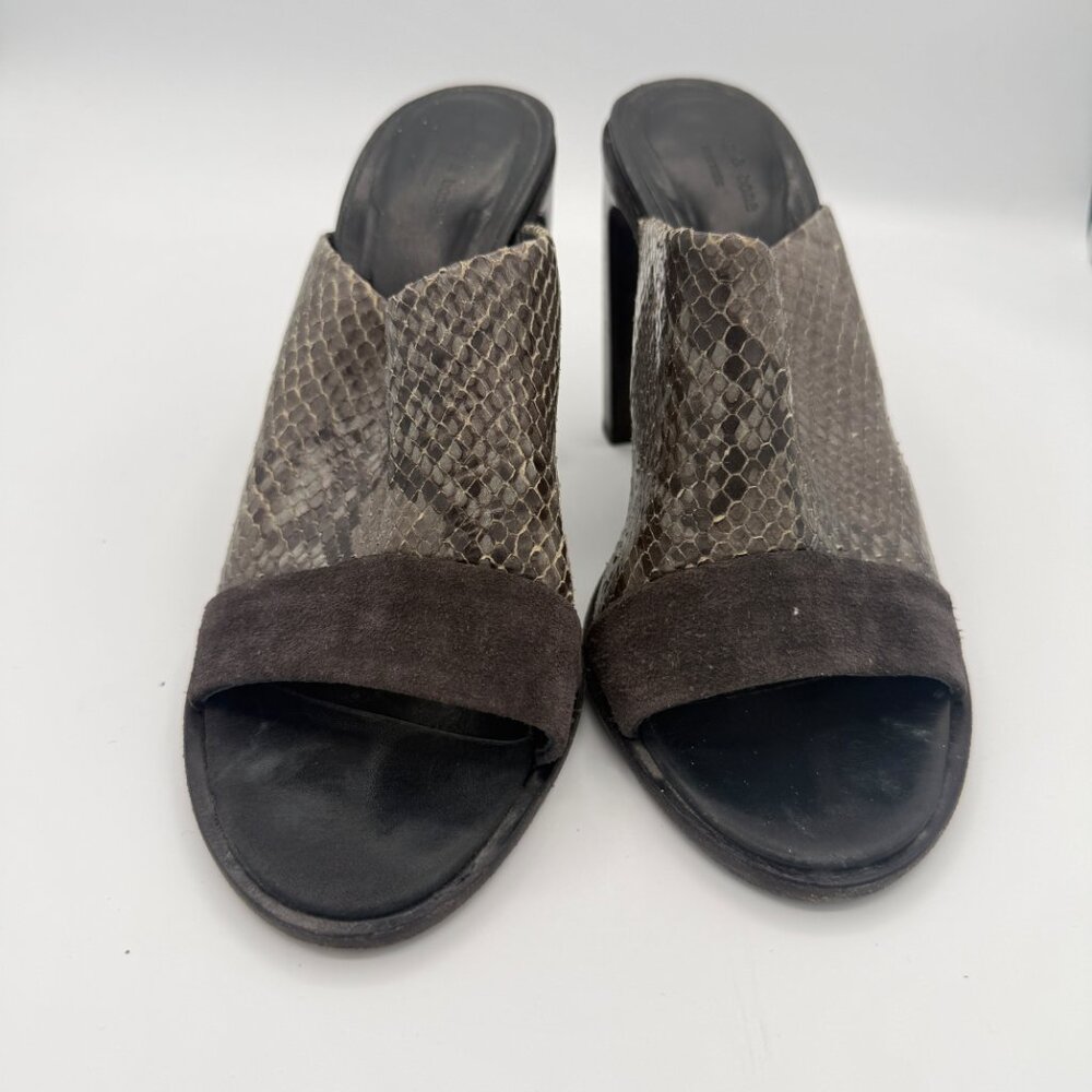 Rag & Bone Tristan Python Embossed Leather Mule Sandal 37 - Picture 9 of 9